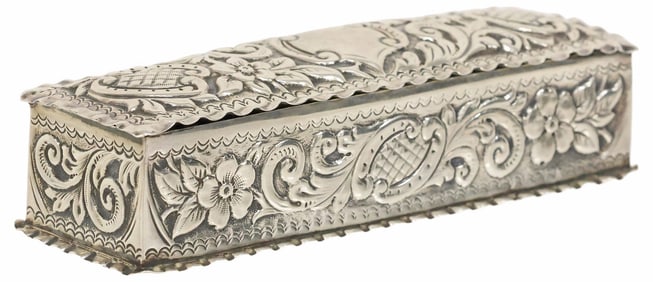 ENGLISH EDWARD VII¬†STERLING SILVER BOX