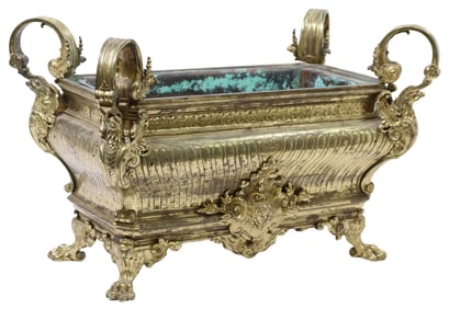 LARGE FRENCH LOUIS XIV STYLE ORMOLU JARDINIERE