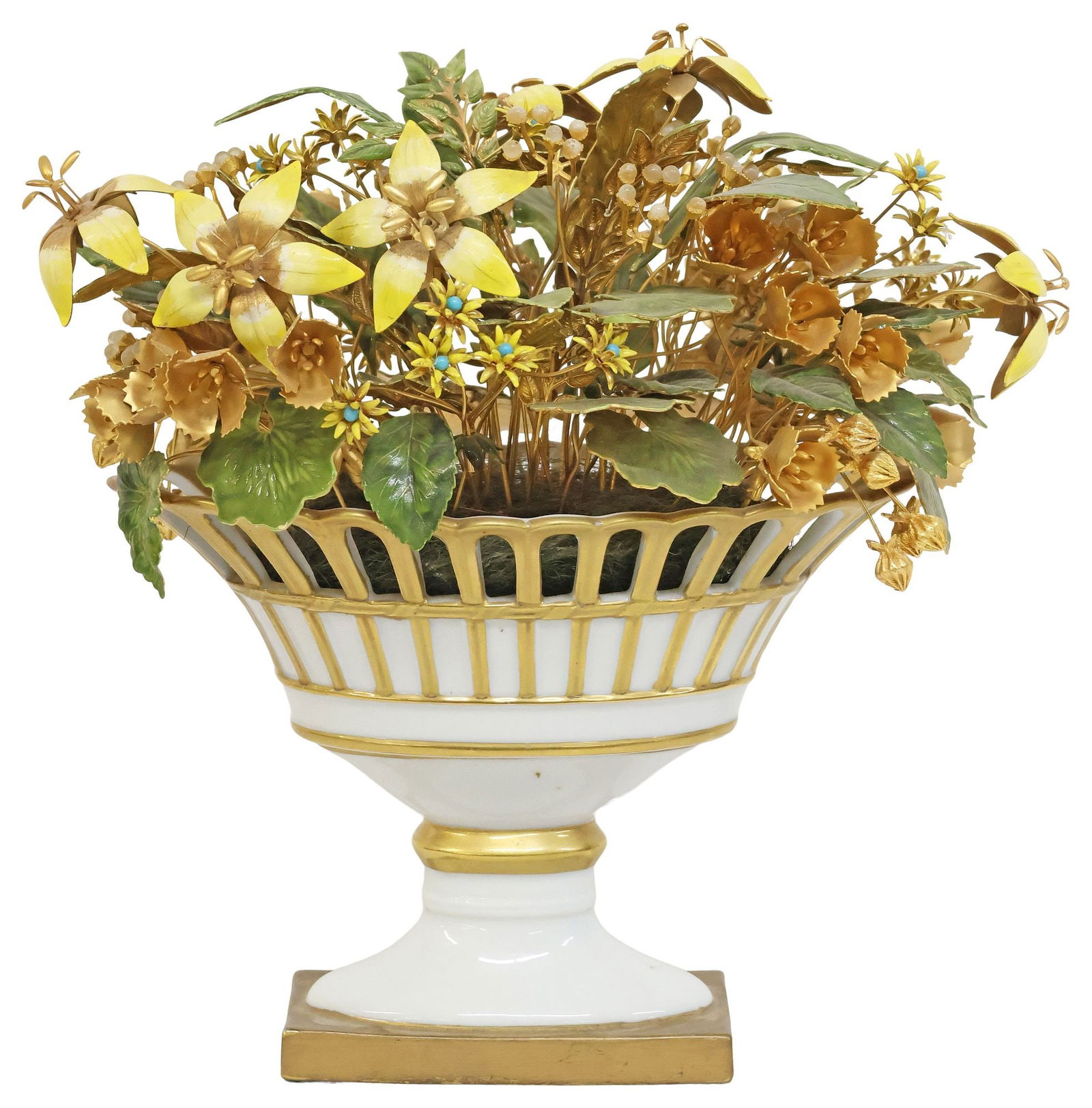 JANE HUTCHESON FOR GORHAM MINIATURE ENAMELED FLOWER ARRANGEMENT (1 of 6)