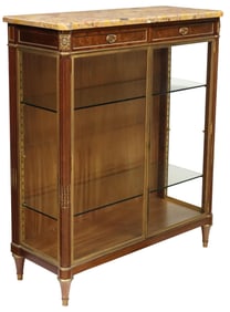 FINE FRENCH LOUIS XVI STYLE ORMOLU-MOUNTED MAHOGANY CABINET