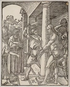 AFTER ALBRECHT DURER (1471-1528) WOODCUT, "THE FLAGELLATION"