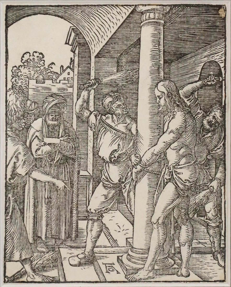 AFTER ALBRECHT DURER (1471-1528) WOODCUT, "THE FLAGELLATION" (1 of 6)
