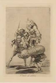 AFTER FRANCISCO GOYA (1746-1828) ETCHING, 'WHAT ONE DOES TO ANOTHER'