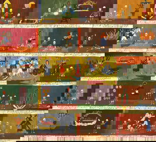 RAFAEL RODRIGUEZ CONTRERAS (B.1974) LARGE EX-VOTO RETABLO