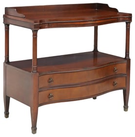 ENGLISH HEPPLEWHITE STYLE MAHOGANY TIERED SERVER / BUFFET