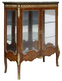 LOUIS XVI STYLE GILT-METAL MOUNTED VITRINE CABINET