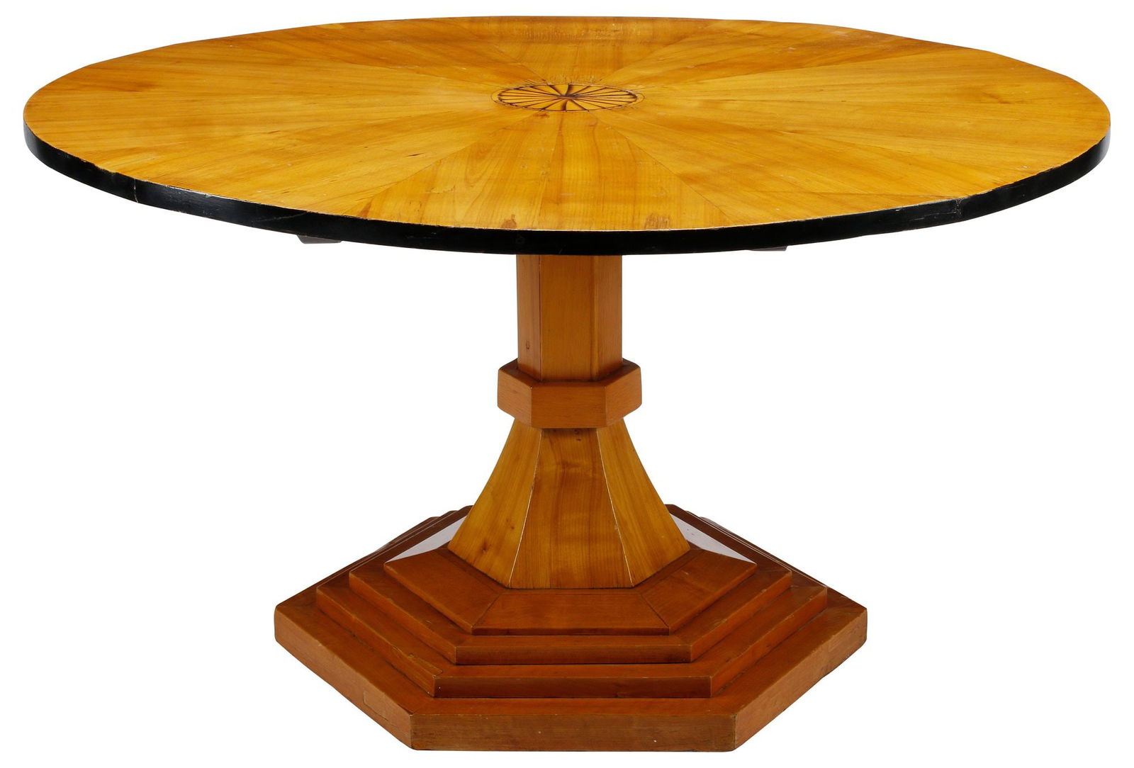 BIEDERMEIER PERIOD INLAID FRUITWOOD CENTER TABLE (1 of 6)