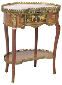 HARRY & LOU EPSTEIN LOUIS XV STYLE 'VERNIS MARTIN' SIDE TABLE