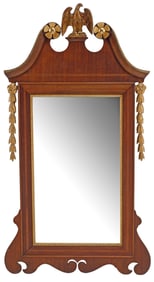 AMERICAN FEDERAL STYLE PARCEL-GILT MAHOGANY MIRROR
