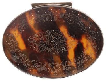 SILVER & PIQUE WORK SNUFF BOX