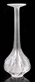 FRENCH LALIQUE  'CLAUDE' ART CRYSTAL  VASE