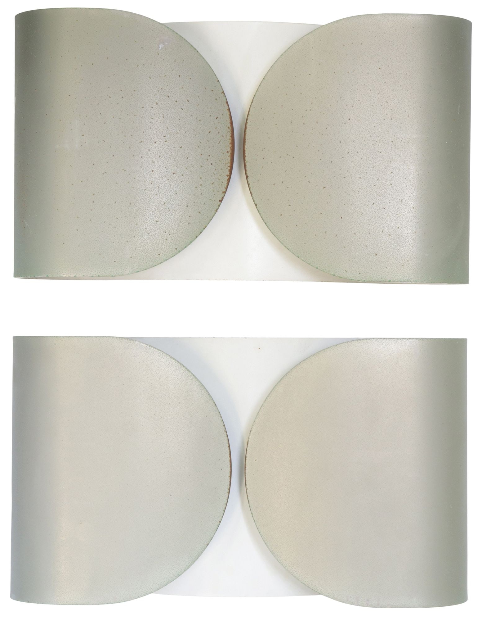 (2) AFRA & TOBIA SCARPA FOR FLOS 'FOGLIO' STEEL TWO-LIGHT SCONCES (1 of 3)