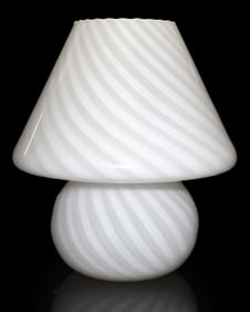 ITALIAN MURANO ART GLASS MUSHROOM 1-LT TABLE LAMP