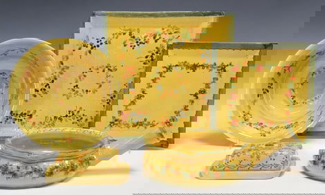 (5) FRENCH TERRE PROVENCE FAIENCE TABLEWARE & SERVING PIECES