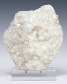 GEOLOGICAL APOPHYLLITE SPECIMEN ON ACRYLIC STAND