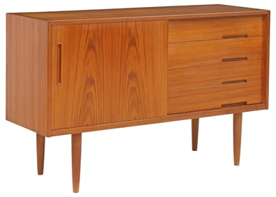 ITALIAN MID-CENTURY MODERN TEAK SIDEBOARD