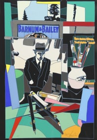 UGO NESPOLO (B. 1941) 'BARNUM & BAILEY' SERIGRAPH