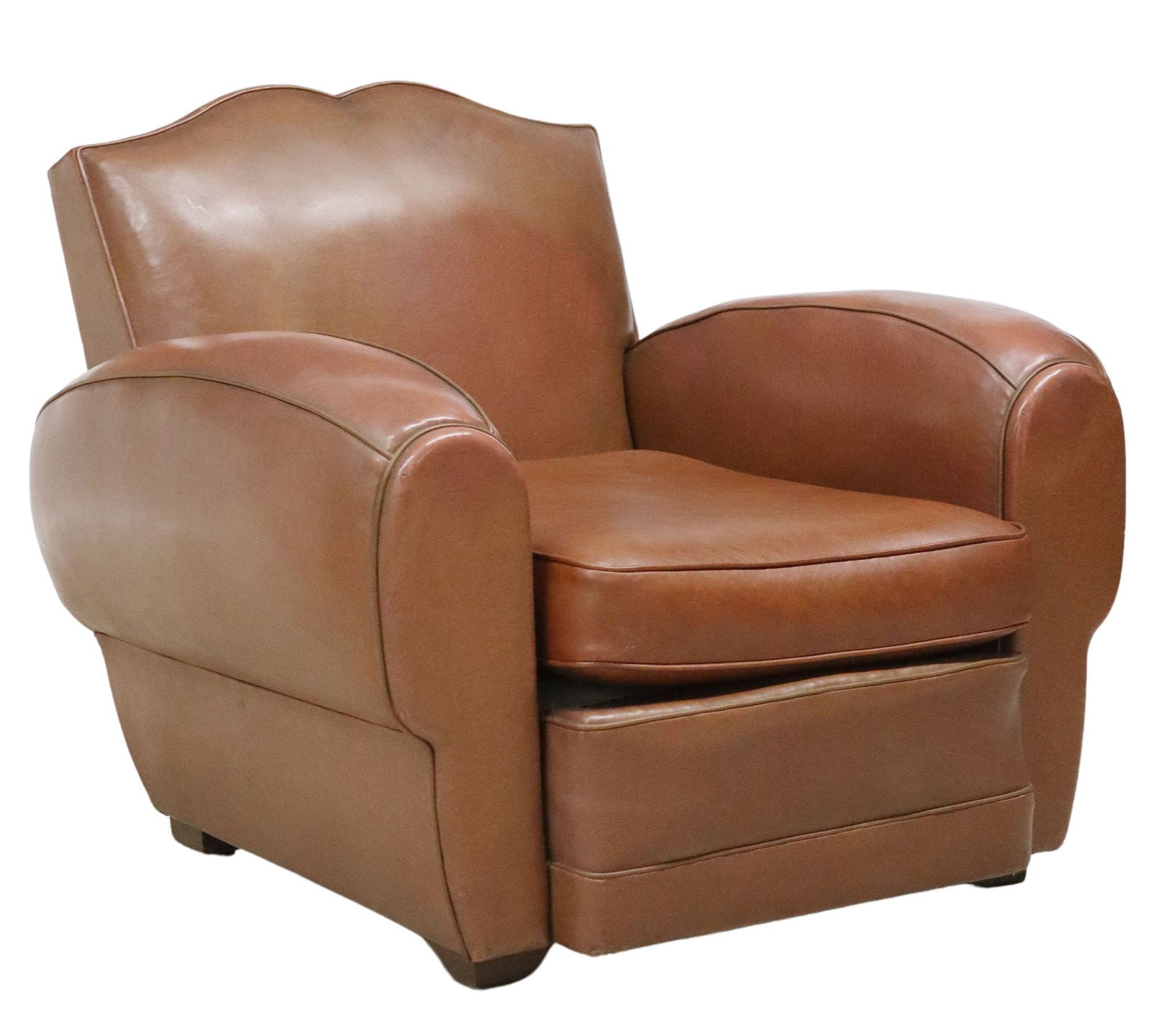 ART DECO STYLE UPHOLSTERED CLUB CHAIR (1 of 3)