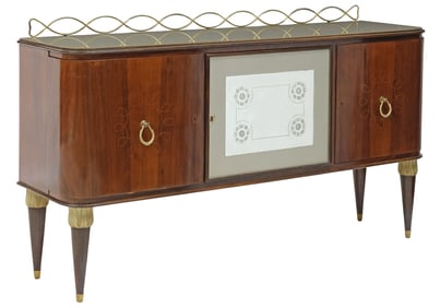 ITALIAN PAOLA BUFFA STYLE MID-CENTURY MODERN ROSEWOOD SIDEBOARD