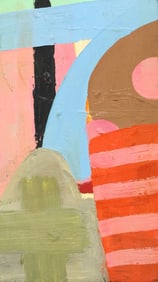 DAVID ALYSWORTH (TX, B.1966) 'INTERFERING FRIENDS MAY FROWN' OIL PAINTING