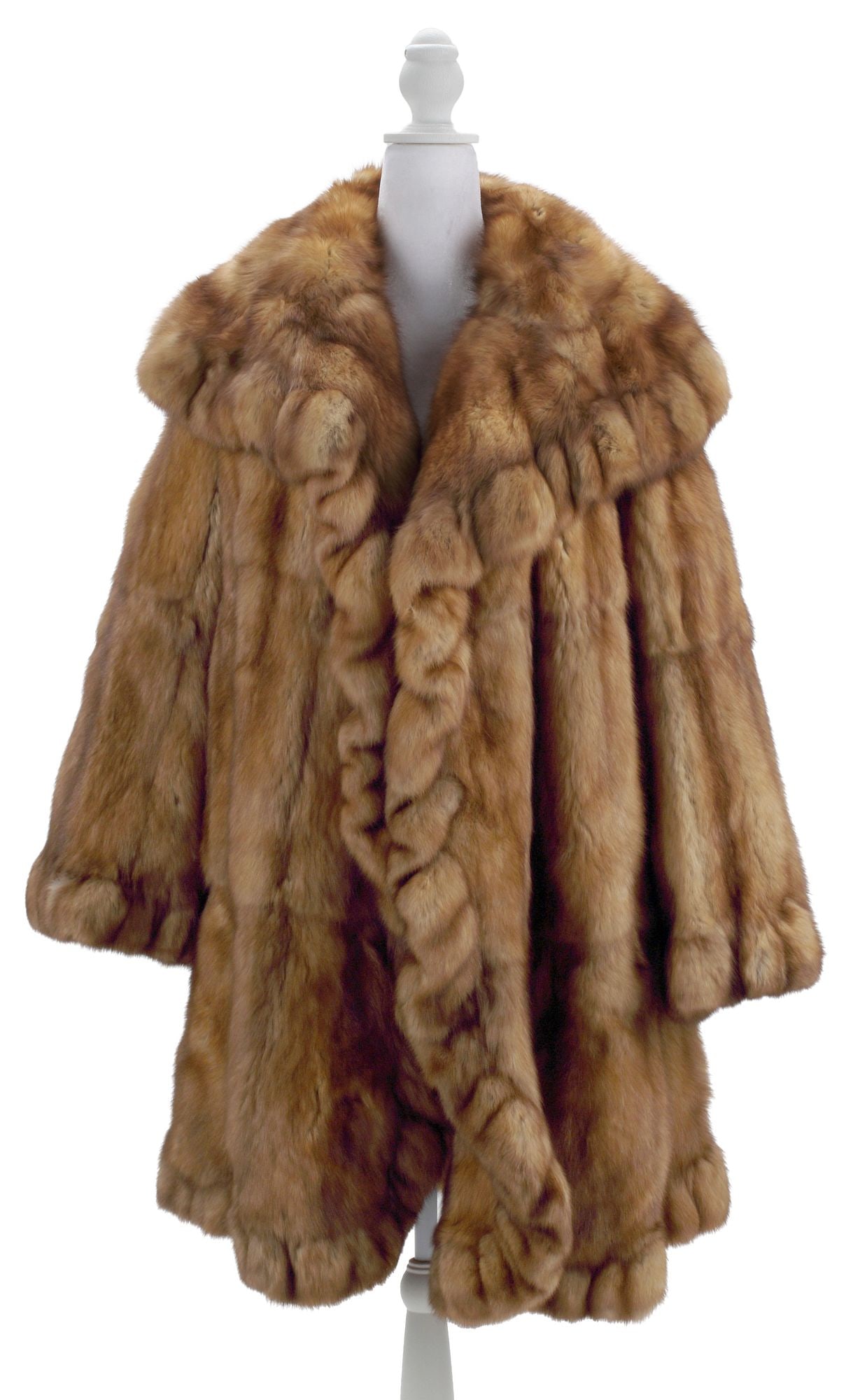 LADIES DESIGNER DENNIS BASSO MAXIMILLIAN NATURAL CANADIAN SABLE FUR COAT WITH TAGS (1 of 5)