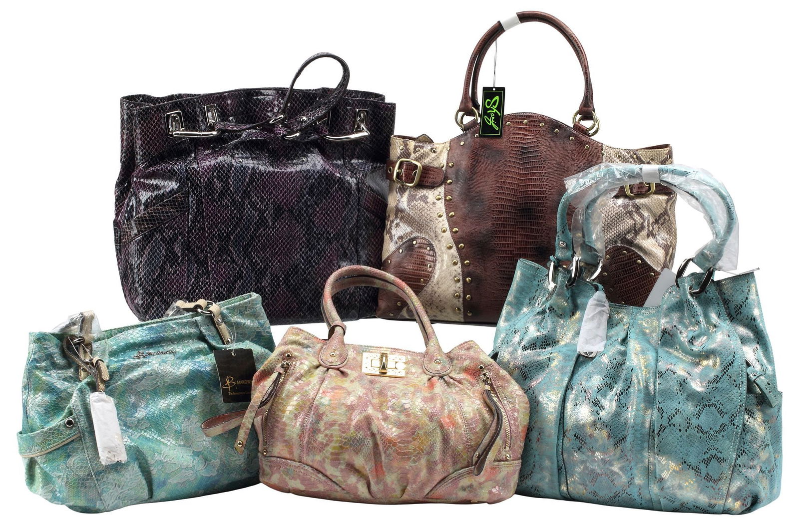 (5) ESTATE DESIGNER LEATHER HANDBAGS, B. MACOWSKY & SHARIF (1 of 4)