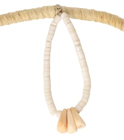 NATIVE AMERICAN KEWA DAN LOVATO (ATTRIB.) HEISHI 10-STRAND BEADED NECKLACE