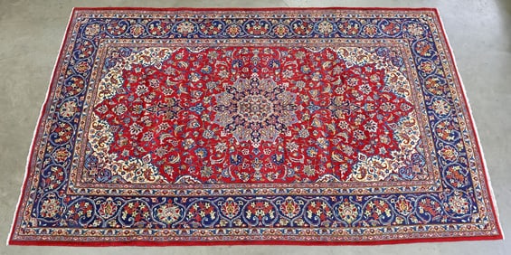ESTATE HAND-TIED MAJABAD RUG, 11' X 7'