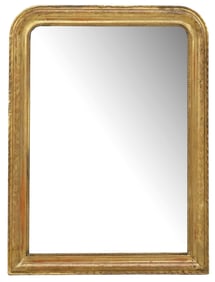 FRENCH LOUIS PHILIPPE PERIOD GILTWOOD MIRROR