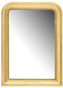 FRENCH LOUIS PHILIPPE PERIOD GILTWOOD WALL MIRROR