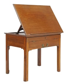 ENGLISH GEORGE III MAHOGANY ARCHITECT'S DRAFTING DESK