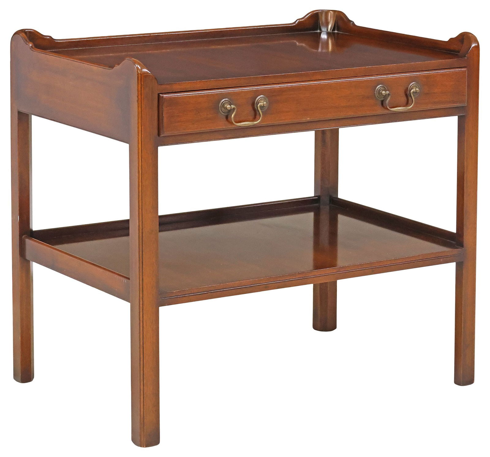 ENGLISH GEORGIAN STYLE MAHOGANY SIDE TABLE (1 of 6)