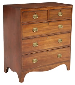AMERICAN FEDERAL PERIOD CHERRYWOOD CHEST OF DRAWERS