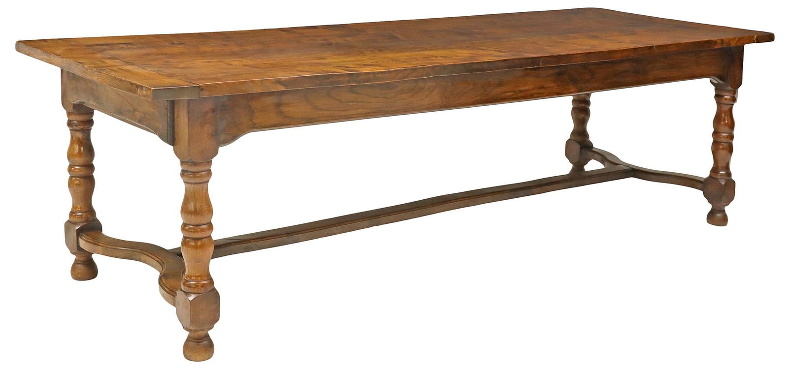 FRENCH PROVINCIAL OAK FARMHOUSE TABLE, 98.75"L (1 of 5)