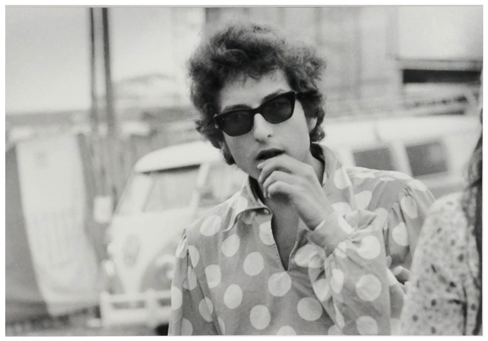 DICK WATERMAN (1935-2024) GELATIN SILVER PRINT  OF BOB DYLAN 1965 (1 of 6)