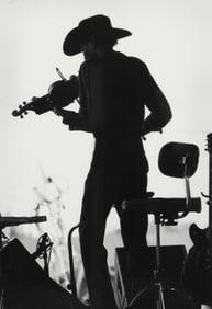 DICK WATERMAN (1935-2024) GATEMOUTH BROWN GELATIN SILVER PRINT