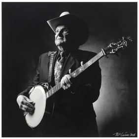 JIM McGUIRE (B.1941) GELATIN SILVER PRINT, RALPH STANLEY STUDIO PORTRAIT
