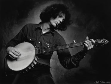 JIM MCGUIRE (B. 1941) GELATIN SILVER PRINT OF JOHN HARFORD