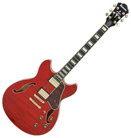 IBANEZ AS93FM-TCS CHERRY HOLLOW BODY ELECTRIC GUITAR IN HARD CASE