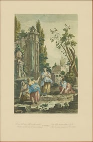 AFTER GIUSEPPE ZOCCHI (1711-1767) VENETIAN PRINT, 'ENVY'