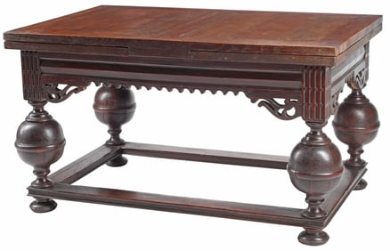 DUTCH OAK DRAW-LEAF TABLE