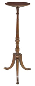ENGLISH GEORGIAN STYLE MAHOGANY PEDESTAL STAND, 45"H