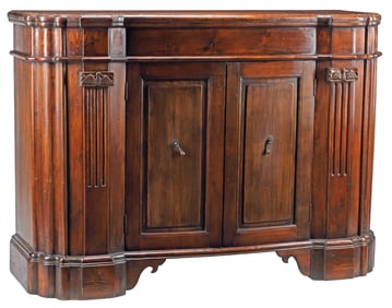 BAROQUE STYLE CARVED 2-DOOR BUFFET / SIDEBOARD
