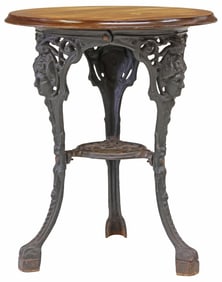 ENGLISH CAST IRON PUB TABLE