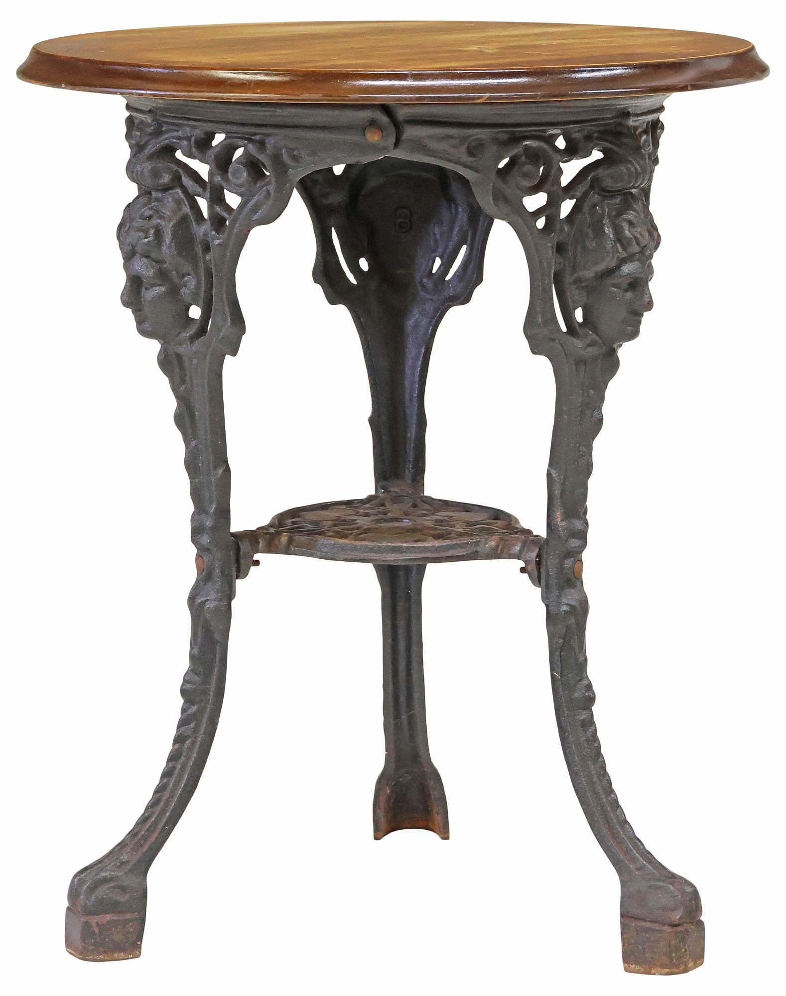 ENGLISH CAST IRON PUB TABLE (1 of 4)