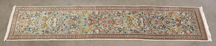 ESTATE HAND-TIED TABRIZ RUNNER, 11'11" X 2'5.5"