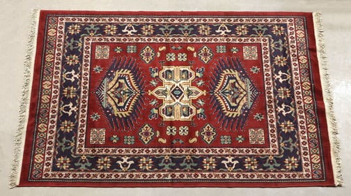 ESTATE MACHINE-WOVEN SABRATHA WOOL RUG, 4' 11" X 7'11"