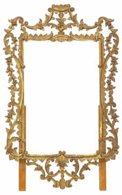 ITALIAN FLORENTINE GILTWOOD FOLIATE CARVED  PICTURE FRAME, 51"H