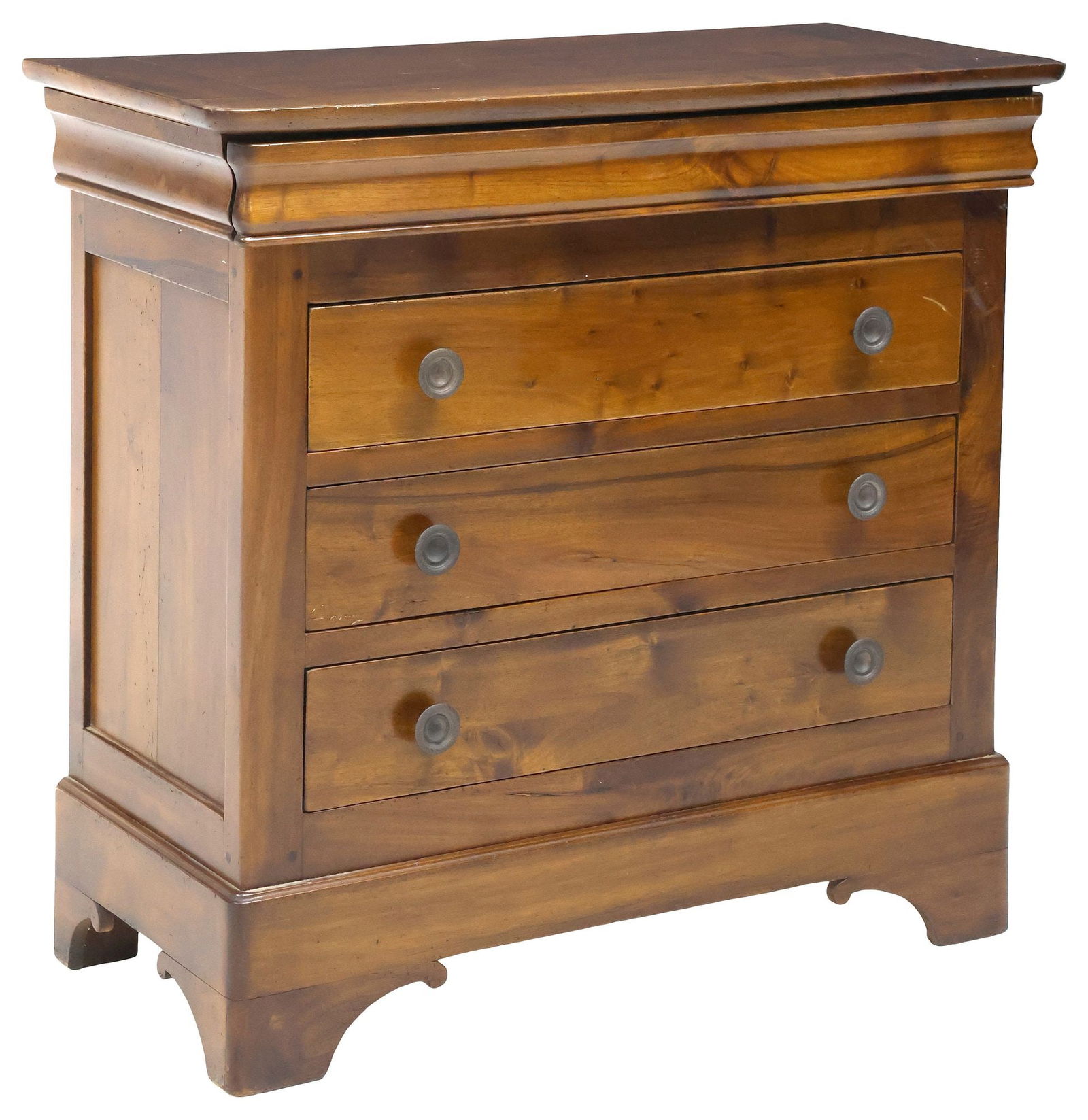 LOUIS PHILIPPE STYLE WALNUT PETITE COMMODE (1 of 5)