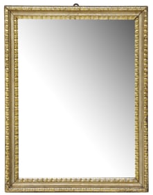 ITALIAN PARCEL-GILT RECTANGULAR WALL MIRROR